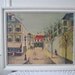 vintage Parisian City Street - Framed Art Print by Jean Benet, purchased at Gimbels in the 1950s
