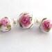 Sale ... Pink english rosary bead trio / SRA ( was USD 22.50)