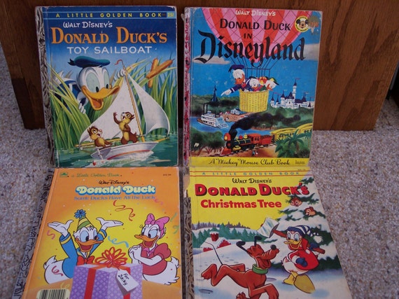 Donald Duck Vintage Little Golden Books one by littlegoldenbooks