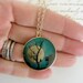 Locket Necklace - Full Moon and Owl - Night Mystery