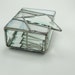 Shades of White Stained Glass Box with Bevel
