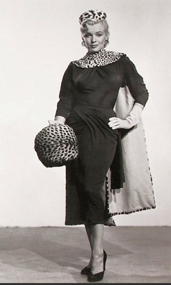 Marilyn Monroe Black Wiggle Dress Custom Made To by Morningstar84