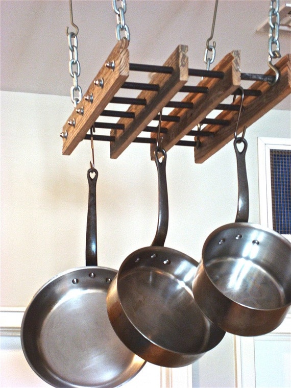 Pot Rack Reclaimed Wood Pot Rack Free Shipping