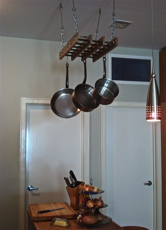 Pot Rack Reclaimed Wood Pot Rack Free Shipping