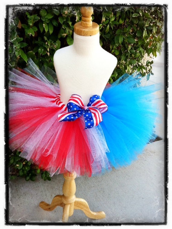 Items similar to Patriotic Tutu- Red white and blue- Gorgeous for ...