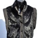 Vintage 80's fur rabbit vest men's vest M/L unisex futuristic vest by thekaliman