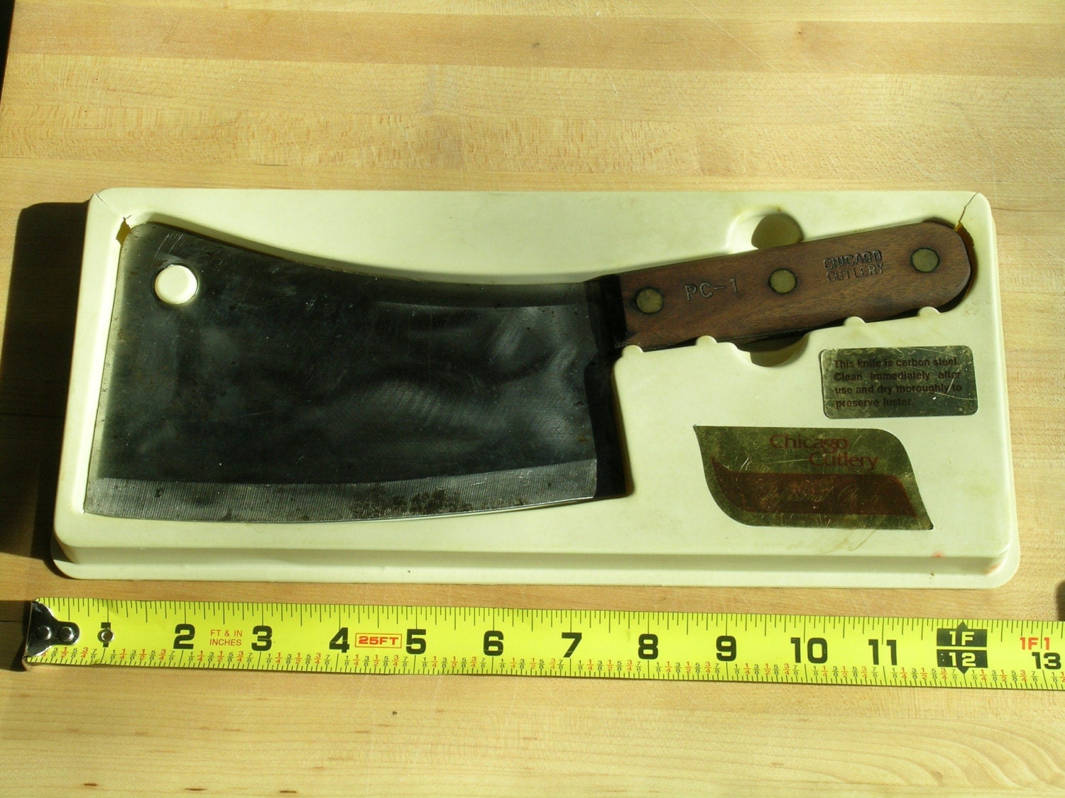 Vintage Chicago Cutlery PC1 7 inch PROFESSIONAL Carbon Steel