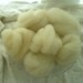 Hand Combed Romney Wool Top Roving Natural 2 oz.