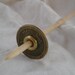 Spiral Tip Spindle I Ching Coin Beech Low Whorl 10 g