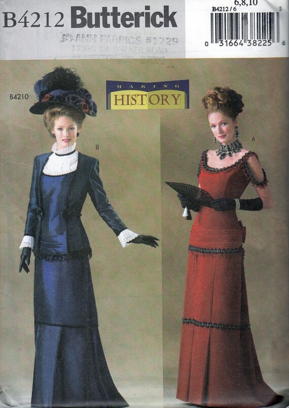 Butterick 4212 Victorian Dress Costume Sewing Pattern