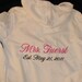 One LADIES classic fit Personalized Wedding Sweatshirt - Personalized JUST for you with WORDING