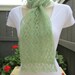 Mohair and Silk Lace Scarf in Meadow (Green)