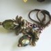 BLACK FRIDAY SALES o English Moors Aged Brass and Copper Victorian Floral Earrings