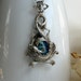 Affinity Argent Azure Aged Silver Fantasy Pendulum Necklace