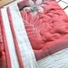 Red Flowery Table Runner - Quilted