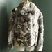 summer half off sale // Vintage 80s Rabbit Fur Coat, Women Medium