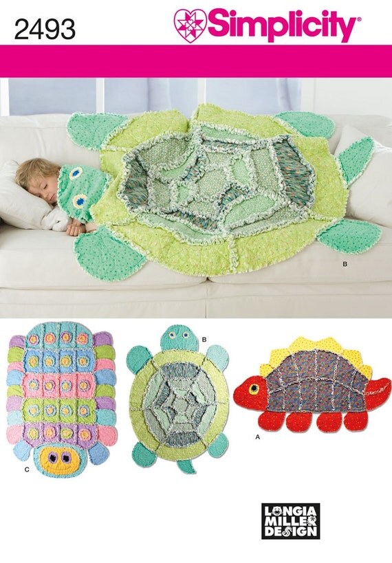 warm cozy easy childrens rag quilt patterns dinosaur turtle