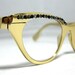 Vintage 50s Tura Eyeglass Frames. Gold with Rhinestones