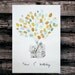 Guest book fingerprint BALLOON kit, hand drawn, med (includes 3 ink pads)