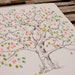 RESERVED (ellenstarrett) Guest book fingerprint tree, XLARGE elm (includes 3 ink pads)