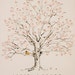 RESERVED (for Mandaost) Guest book fingerprint tree, MEDIUM twisted oak (drawing with 4 ink pads)