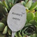 Personalized "My" Garden Hand Stamped Vintage Table Spoon Marker with little Bird - Add your name