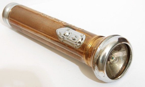 Old brass Homart flashlight