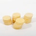 Set of Forty Bakelite, Catalin or Plastic Ivory Colored Marbled Poker Chips