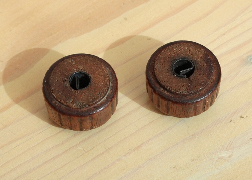 Old Wooden Radio Knobs