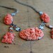 vintage Art Deco necklace / 1930s jewelry / WHISKEY SOUR