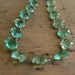 vintage Art Deco necklace / 1930s jewelry / MOROCCAN MINT