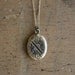 vintage gold locket / 1940s locket / PICNIC DATE
