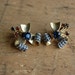 vintage earrings / 1950s earrings / RED WHITE BLUE