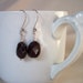 Garnet and Sterling Earrings