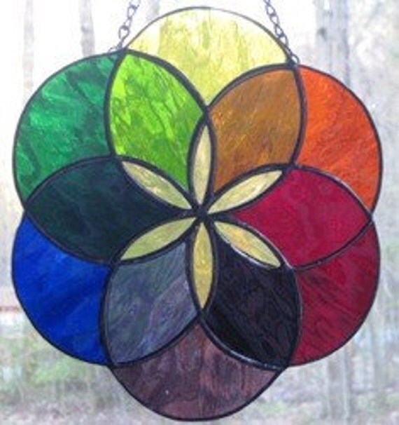 Seed Of Life Stained Glass Suncatcher 8099