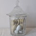 Vintage French Jelly Jar or Pot de Confiture with Vintage Couvercle