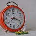 French Vintage Working Alarm Clock - Japy Orange