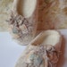 Natural wool slippers made using felting techinque