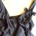 After Midnight Navy Satin Bias Cut Camisole Made to Order