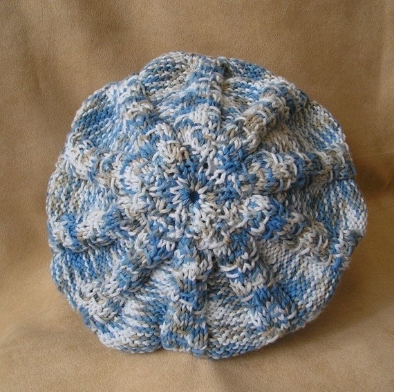 Knitting Pattern - Baby Beret Colour mixed (size 18 inc and 20 inc) from loas...