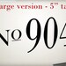 Large Custom house numbers vinyl decal for front door