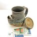 Mug, Tea Drinkers Sidekick, Two Blues With Lid