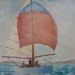 vintage sailboat watercolor