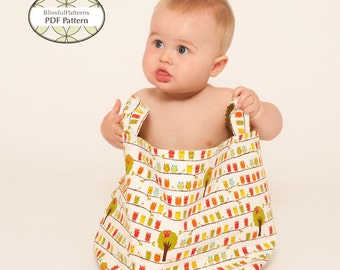 Easy to Sew Fabric Bin PDF Sewing Pattern - two sizes - FREE Shipping - by BlissfulPatterns