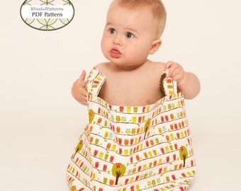 Easy to Sew Fabric Bin PDF Sewing Pattern - two sizes - FREE Shipping - by BlissfulPatterns