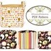 Easy to Sew Fabric Bin PDF Sewing Pattern - two sizes - FREE Shipping - by BlissfulPatterns
