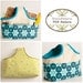Easy to Sew Fabric Handle Basket PDF Sewing Pattern - two sizes - FREE Shipping - by BlissfulPatterns