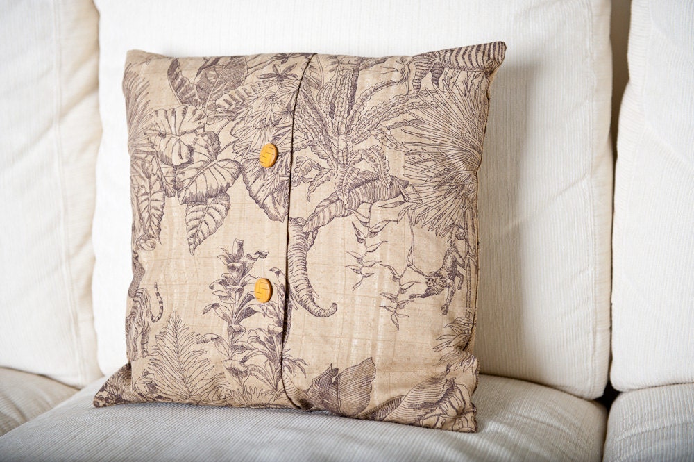 Button Closure Pillow Case PDF SEWING PATTERN Instant