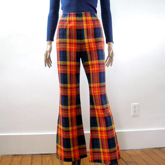 checkered bell bottoms