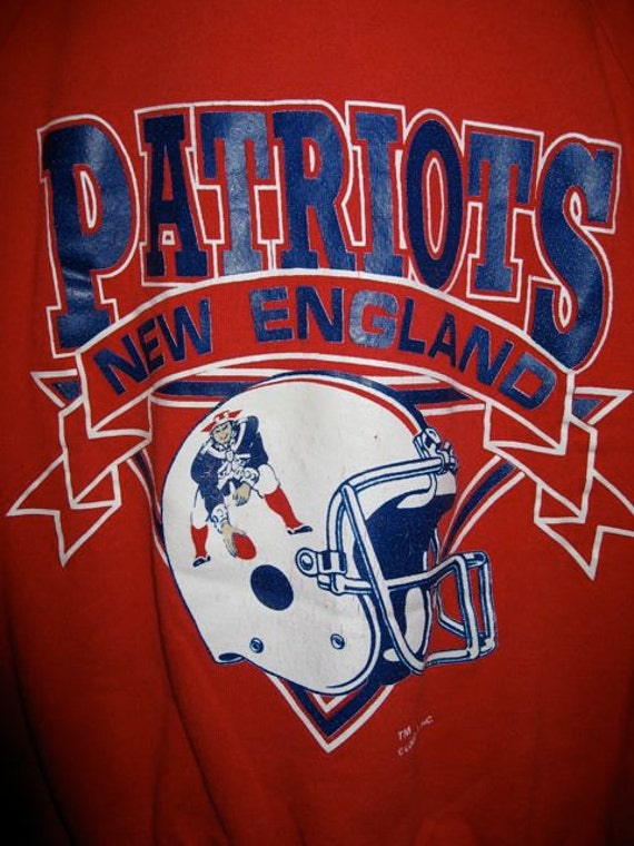 vintage logo 7 sweatshirts England Sweatshirt Logo Football 7 New 80s Patriots Vintage